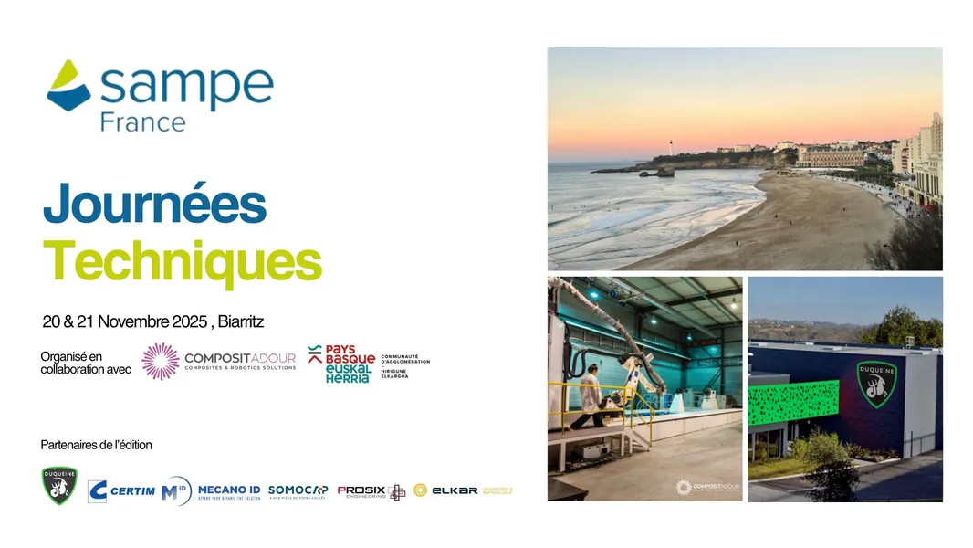 Affiche des journées techniques 2025 - SAMPE France